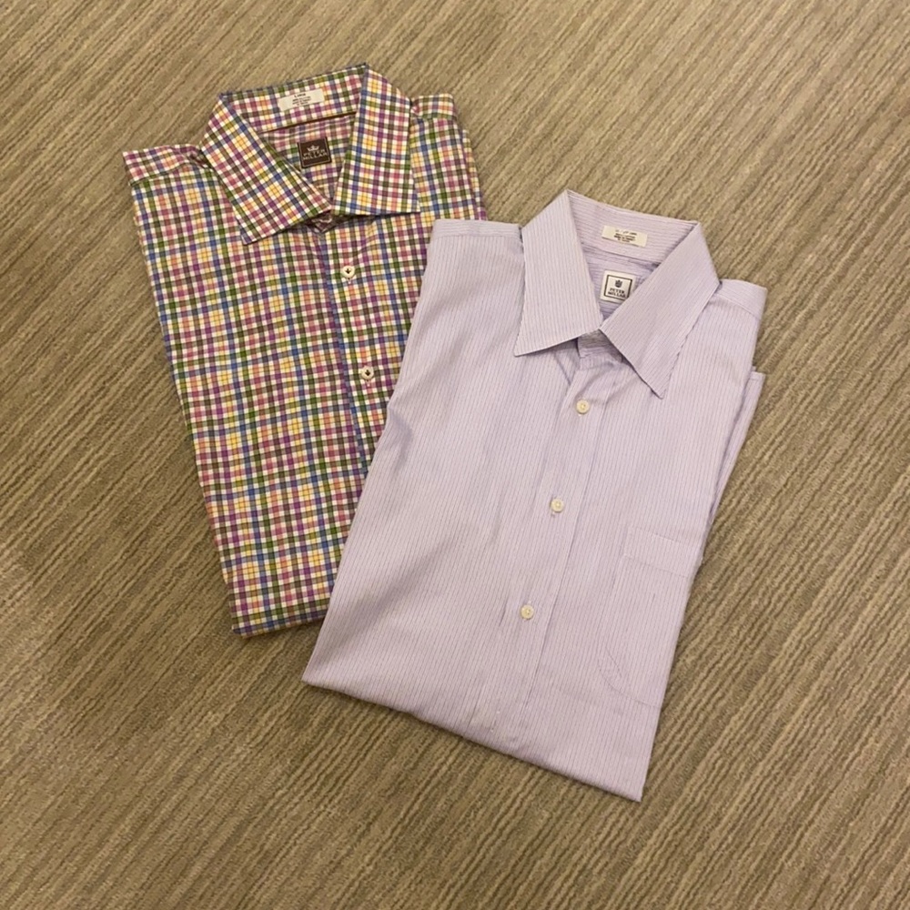 Peter Millar men’s  button down long sleeve shirts. Great condition.